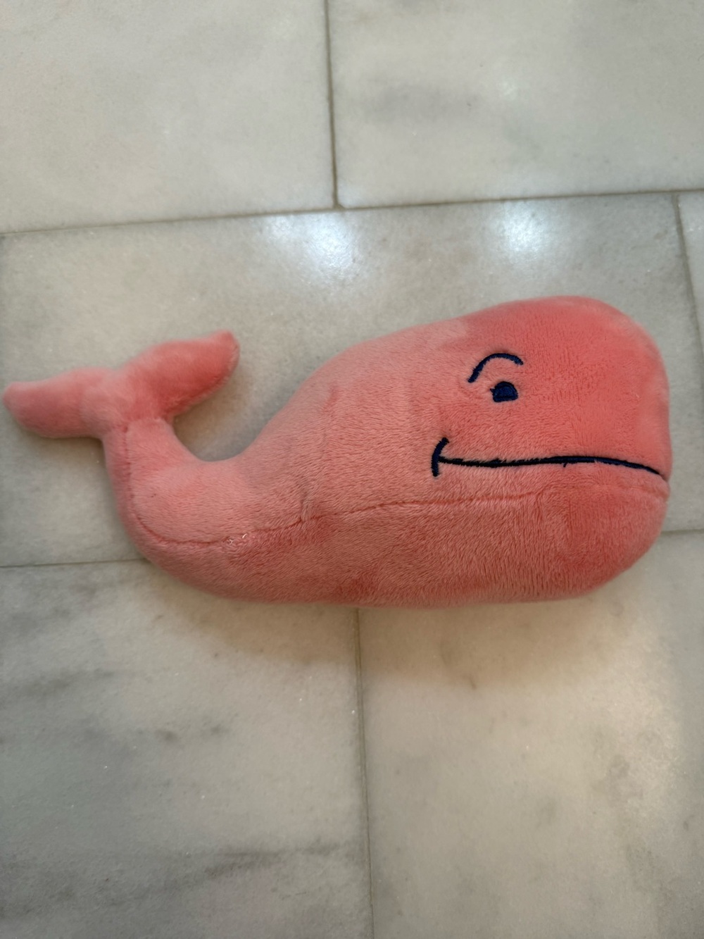 Vineyard Vines Pink Plush Whale Pet Toy